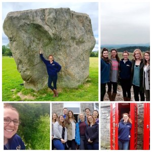 Five pictures I've been in since I've been here. These have been taken on all different days. In four of them I'm wearing the same jacket. 